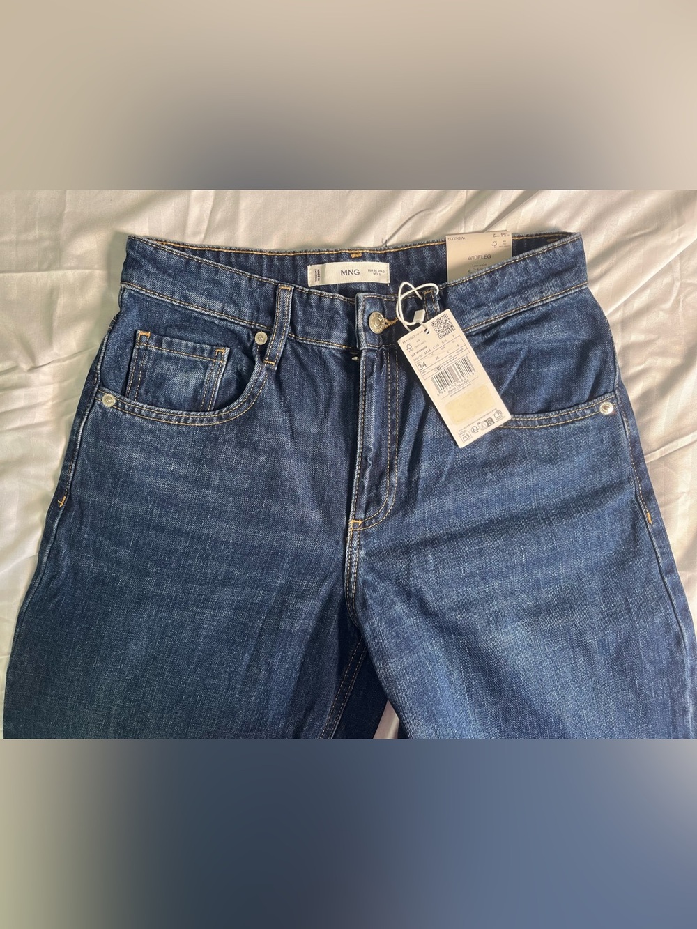 Mango WOMen’s Dark Blue Relaxed Jeans